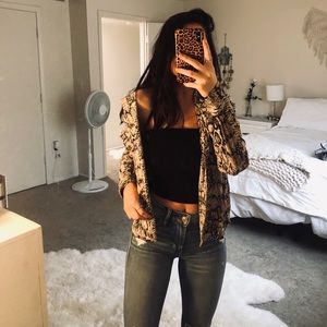 Snake skin button down!!